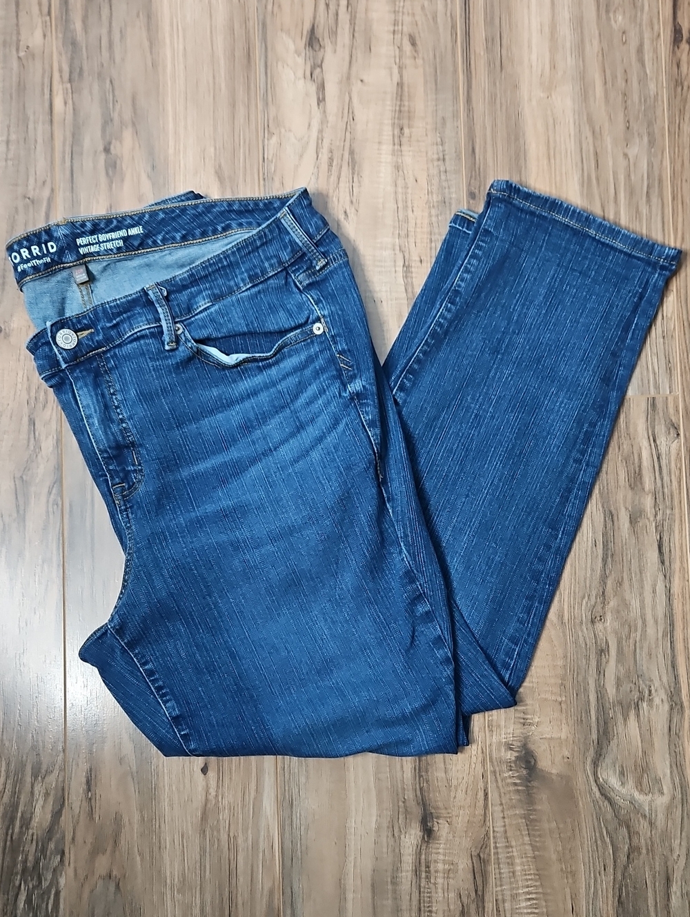 torrid Perfect Boyfriend Ankle Vintage Stretch Blue Jeans 20R